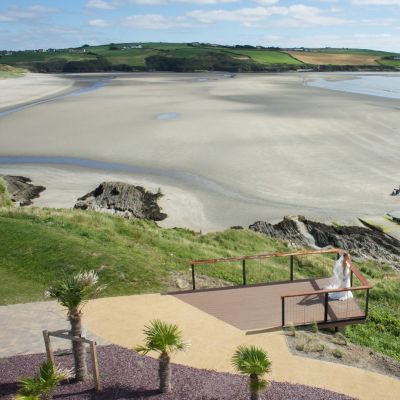 Bride on the Headland Inchydoney