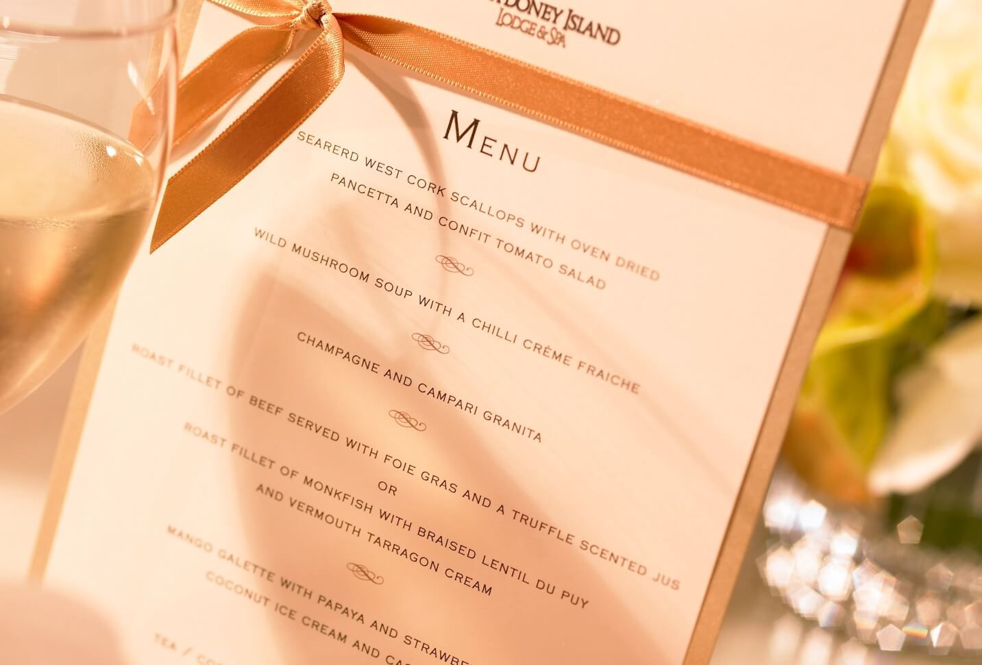Menu, Wine Candle